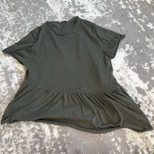 Zara green knit shirt small